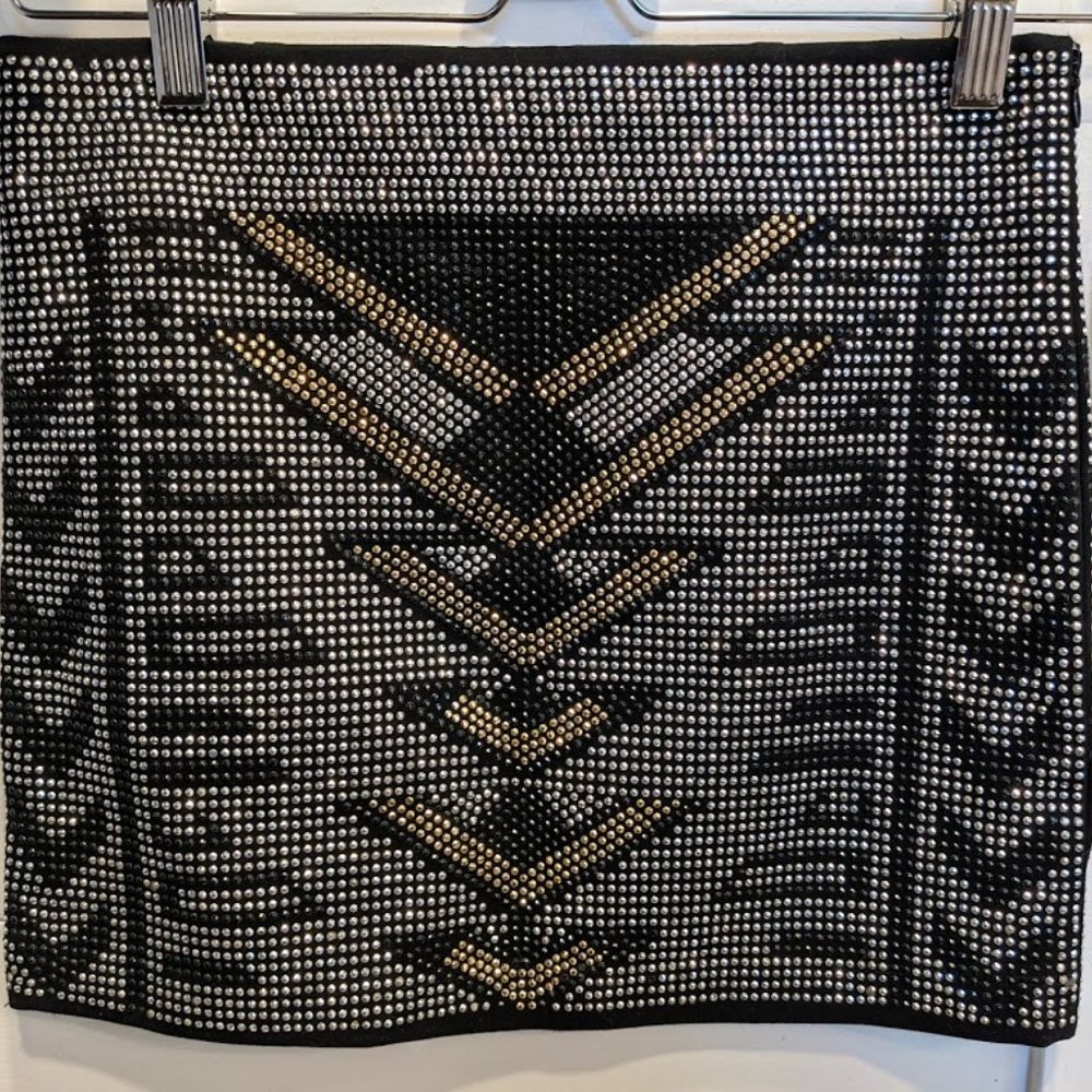 REMAIN XS Rhinestone Studded Aztec Bodycon… - Picture 4 of 5